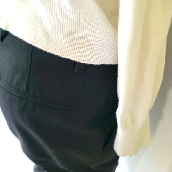 Karl Lagerfeld Paris Black Lace Crop Sweater Size L - Picture 5 of 11